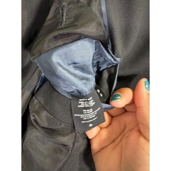 THEORY Blazer Men 36R MALCOLM Black Wool Slim Fit Wool Sport Coat - Picture 4 of 11